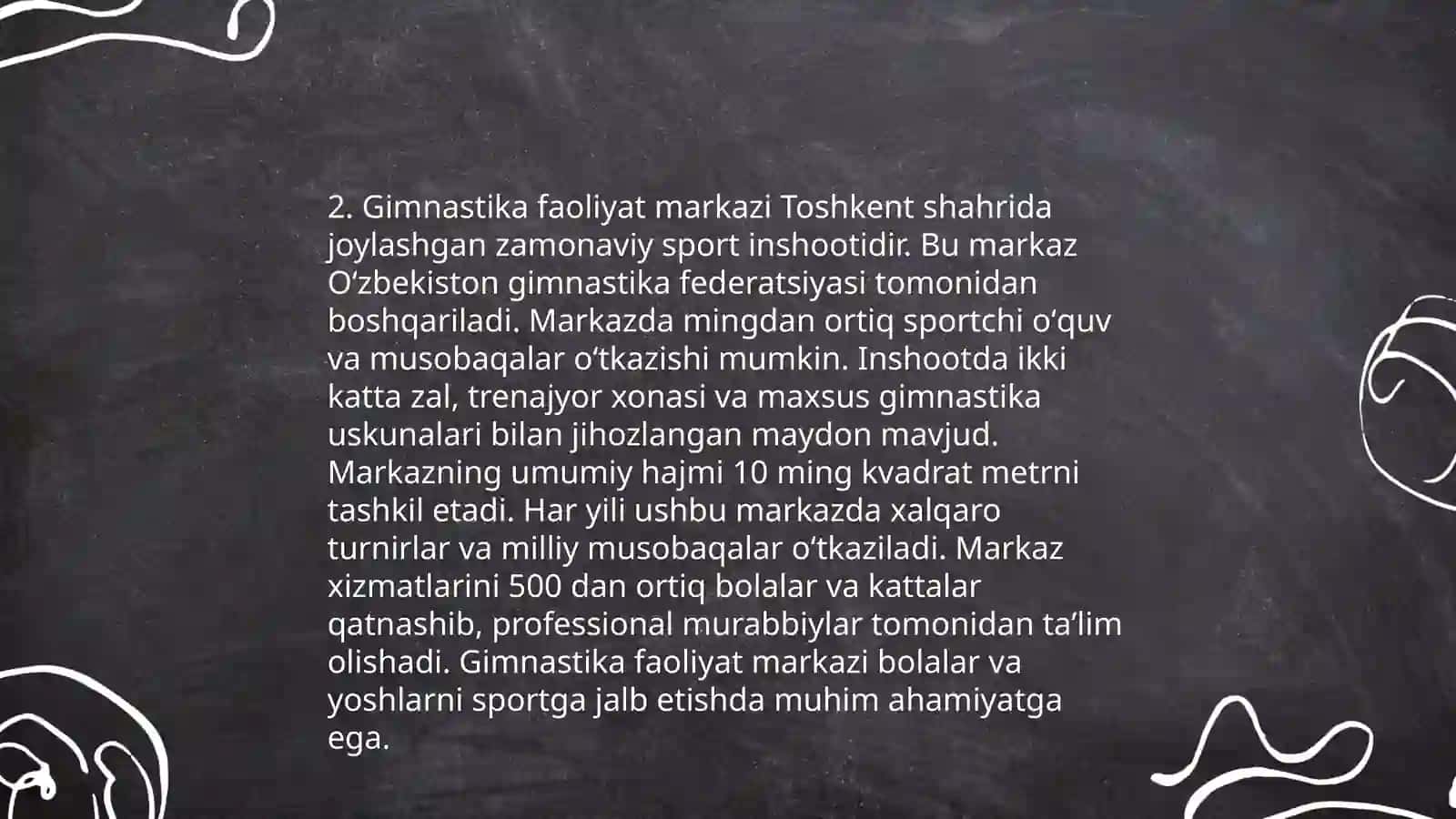 Sportga ixtisoslashtirilgan maktabgacha talim tashkilotida faoliyat markazlarini tashkil etish 4