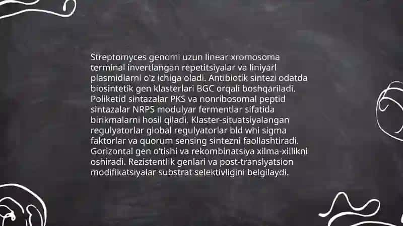Antibiotiklarni hosil qiluvchi mikroorganizmlar biologiyasi 4