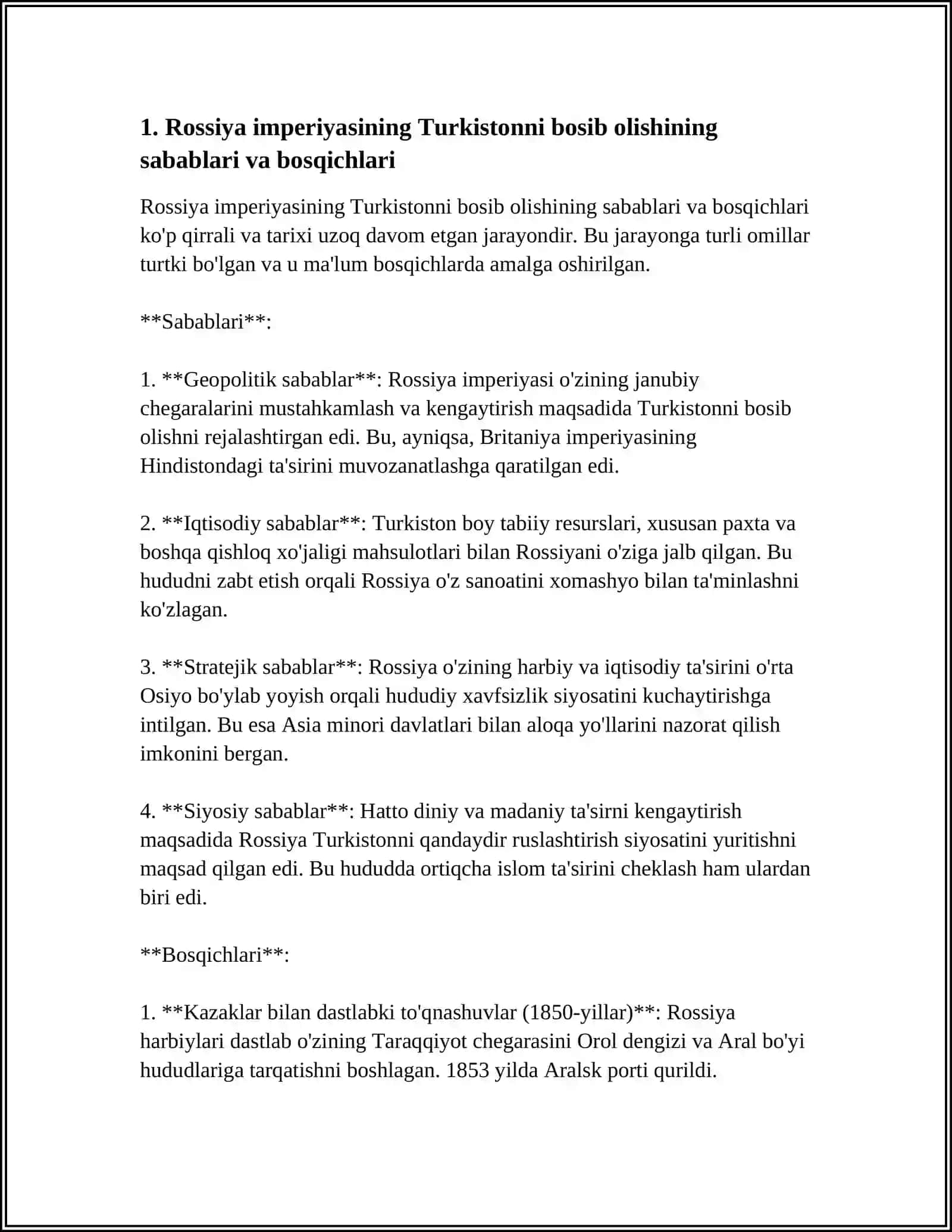 Mamlakatimiz hududidagi ijtimoiy-siyosiy jarayonlar, iqtisodiy va madaniy hayot 4