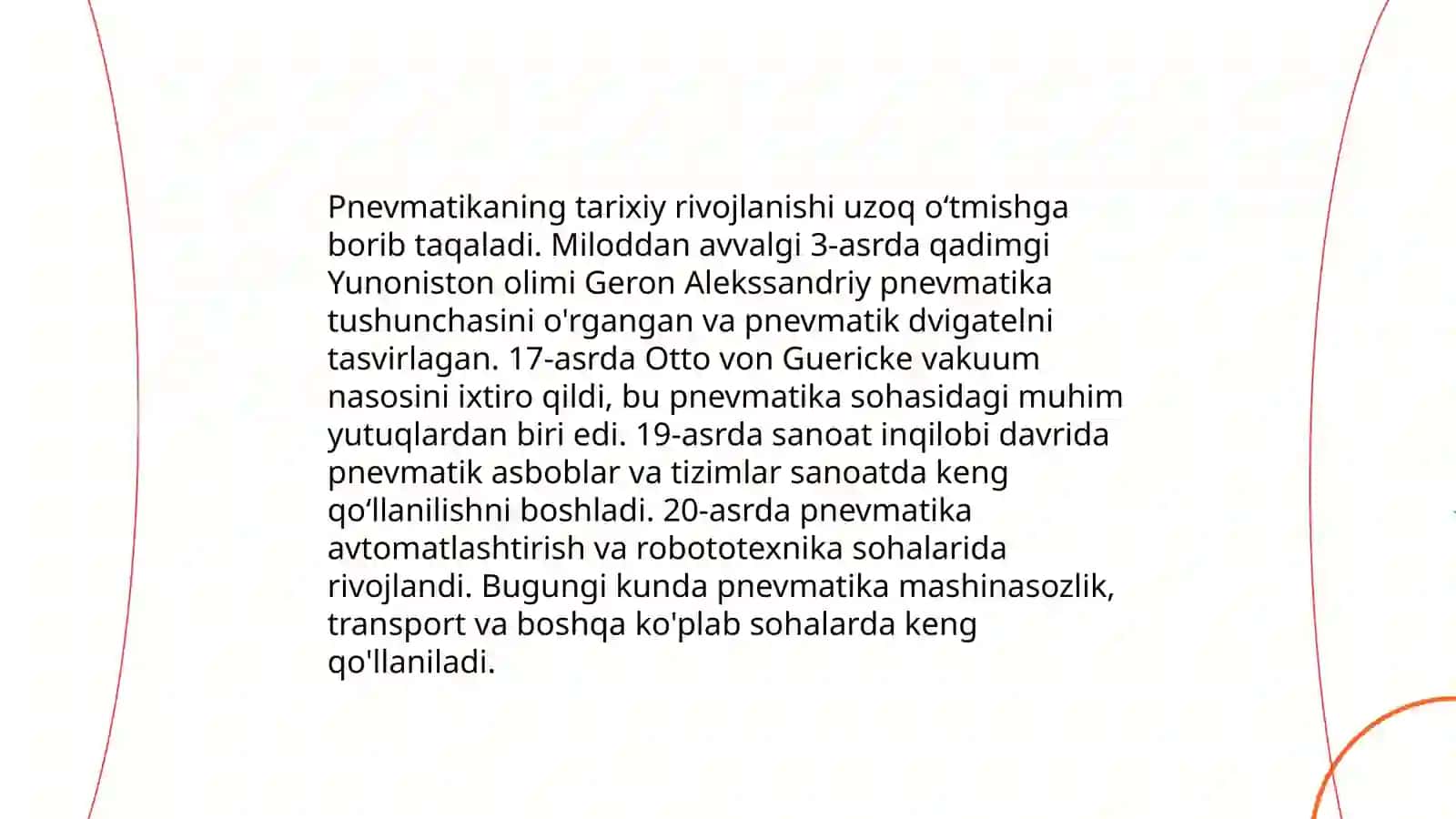 Pnevmatikaning asosiy tushunchalari 4