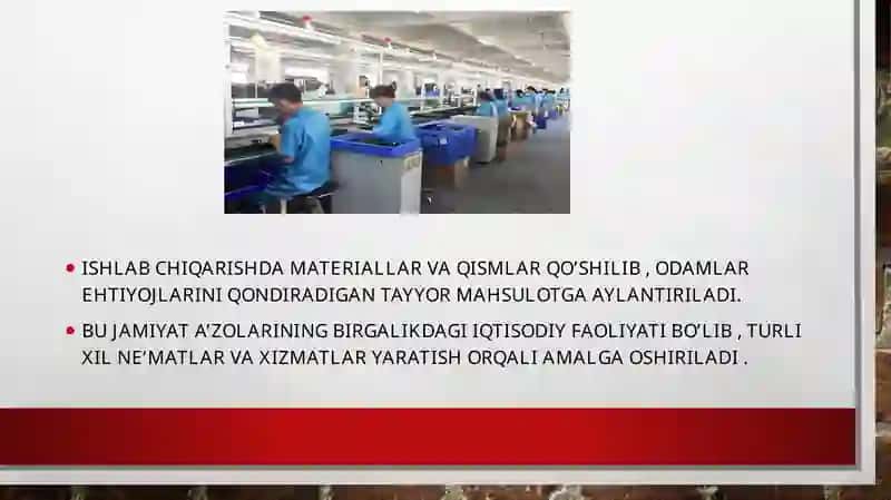 Ishlab Chiqarish Imkoniyatlari va Uning Chegarasi 4