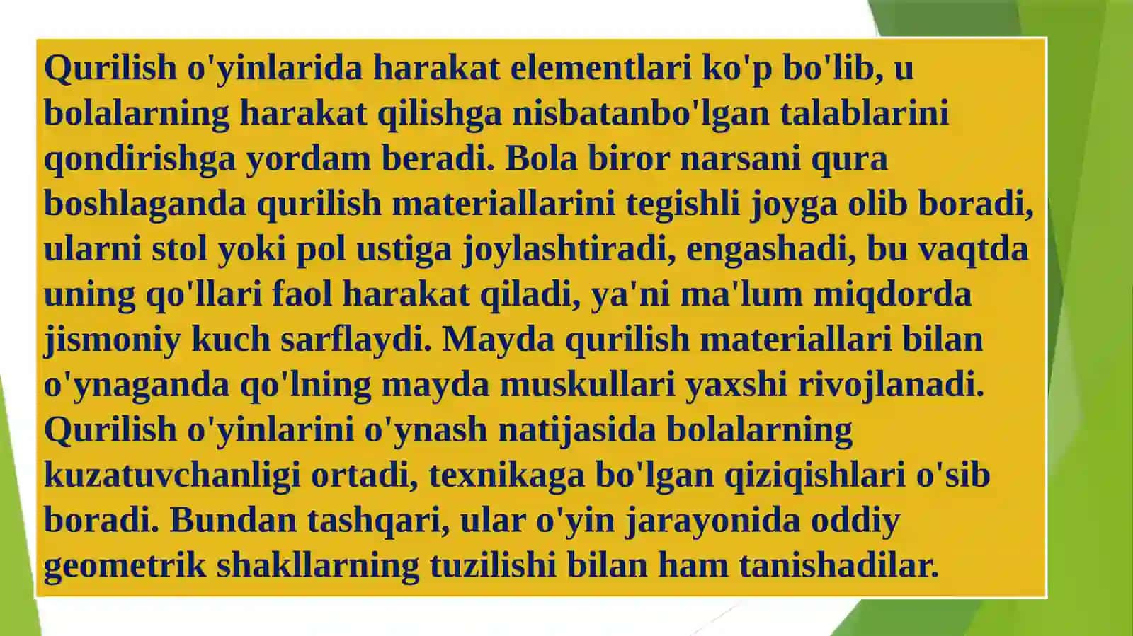 Qurish, konstruksiyalash va matematika markazida faoliyatlar 4