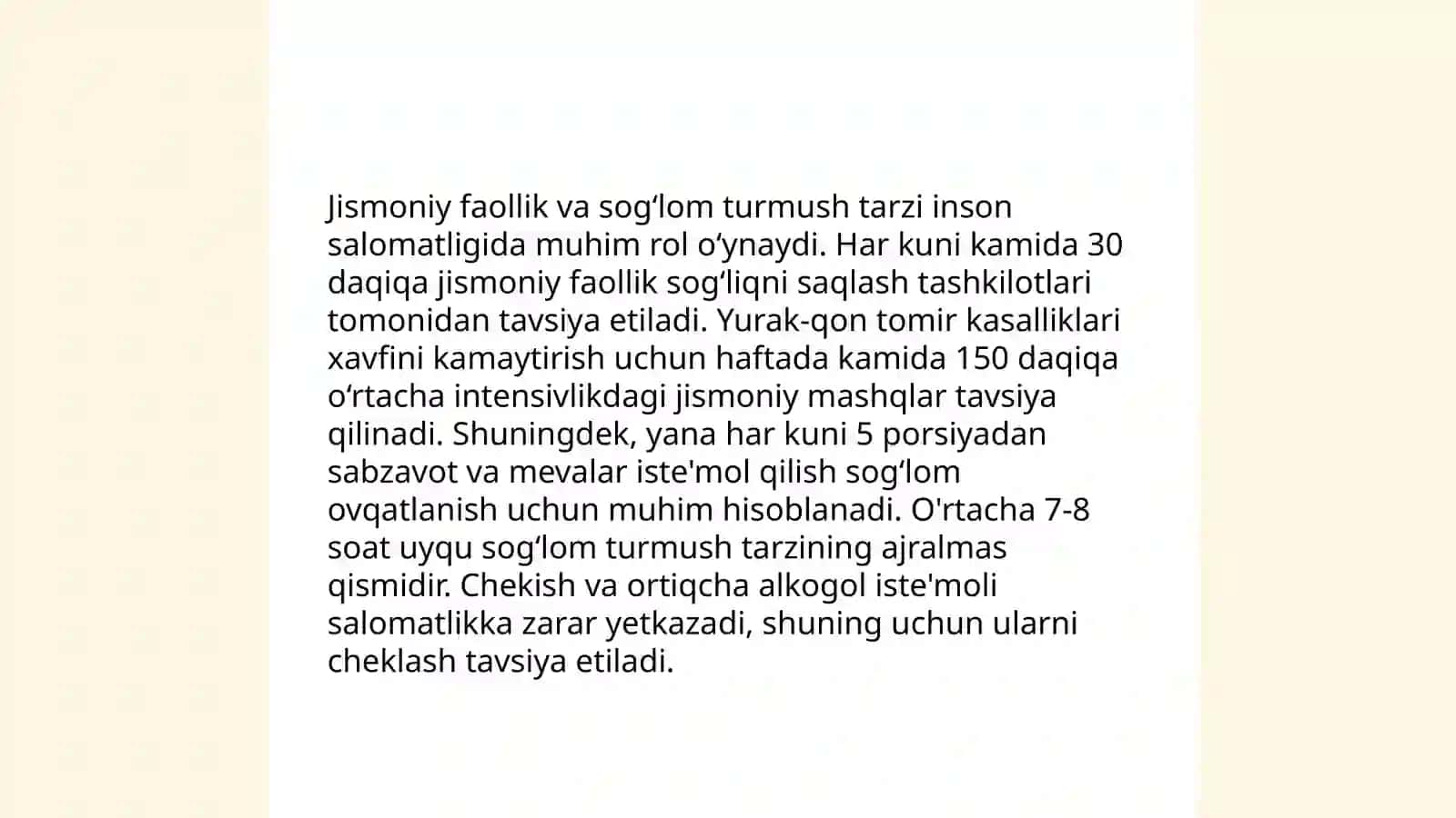 Bir martalik jismoniy mashqlar darsi 4