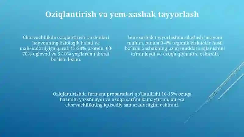 Chorvachilik mahsulotlarini ishlab chiqarish texnologiyasi 4