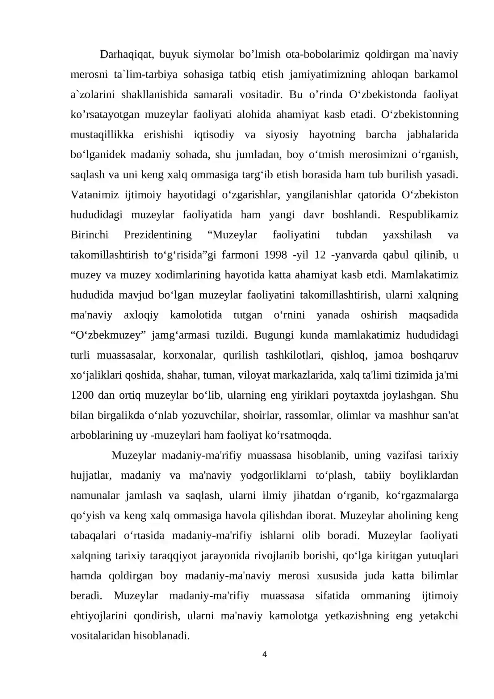 50-90-yillarida muzeylar ishidagi o’zgarishlar 4