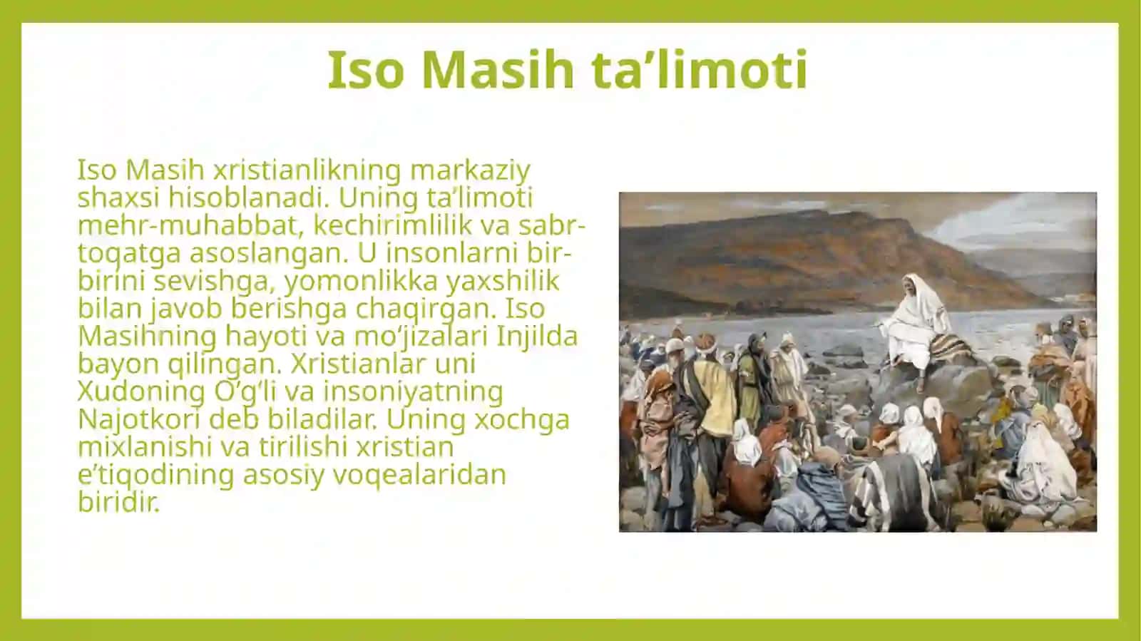 Xristian dini tarixi va asosiy g'oyalari. 4