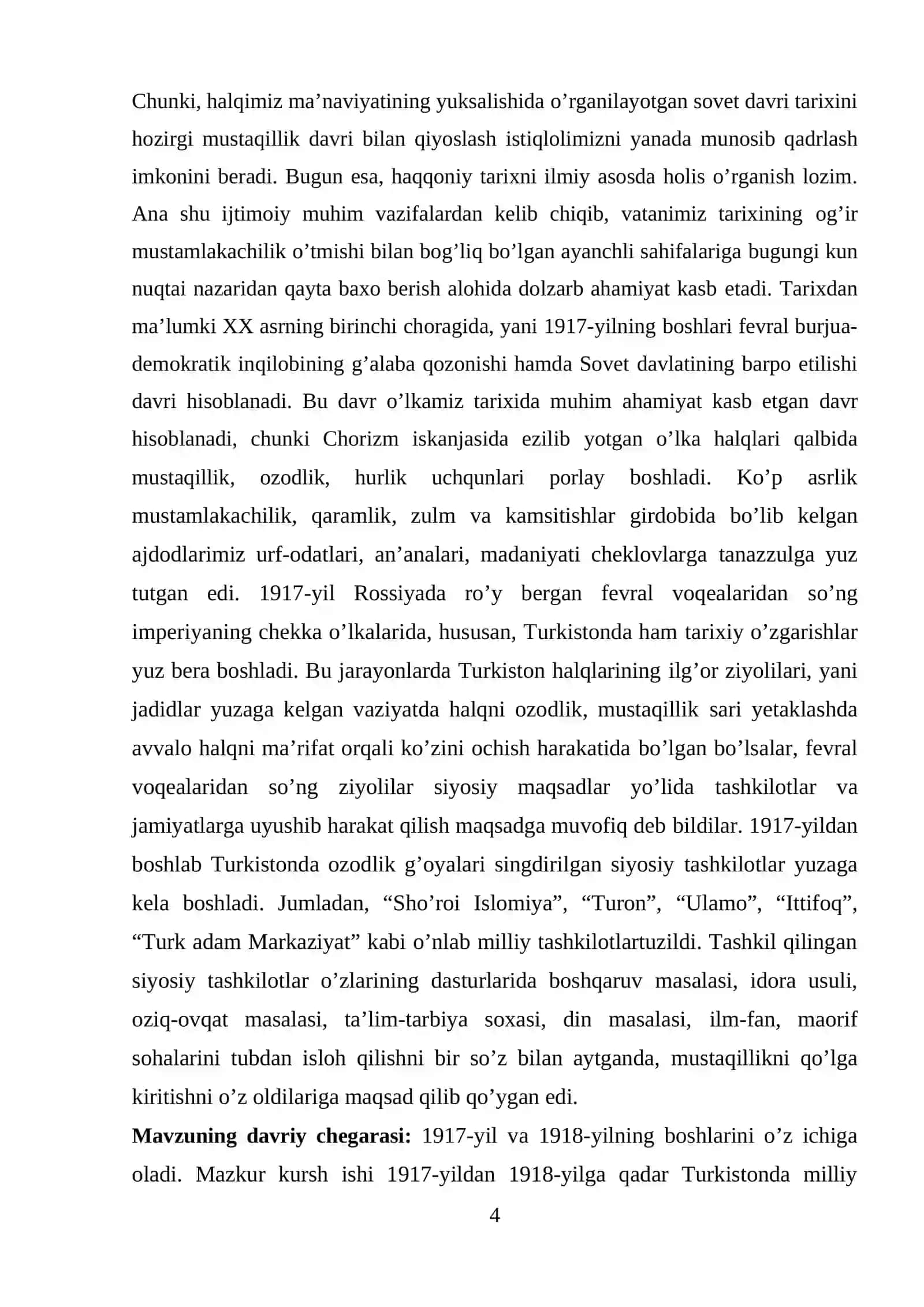Turkiston muhtoriyati milliy demokratik davlatchilikning dastlabki tajribasi 4
