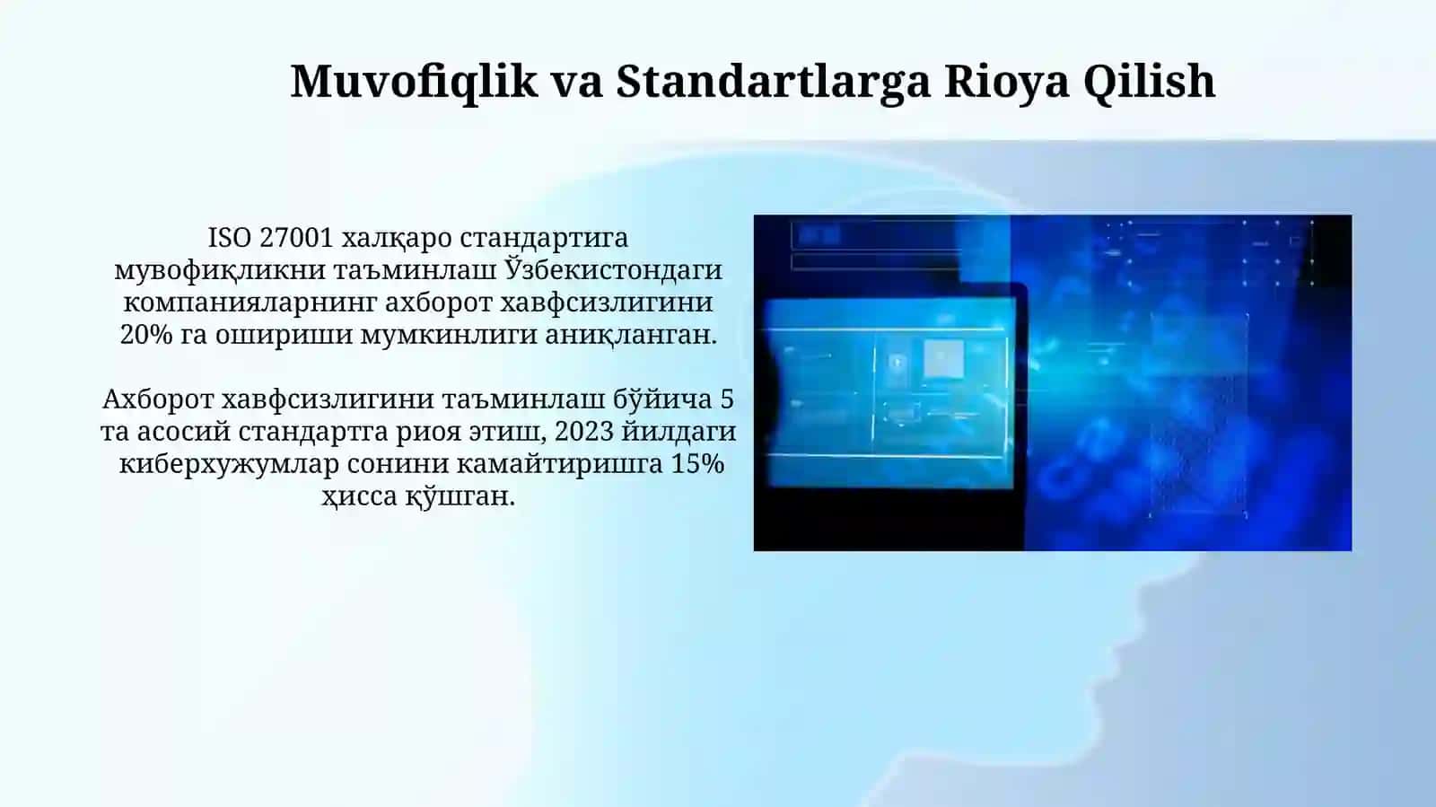 Axborot xafsizligini taminlash usullari 4
