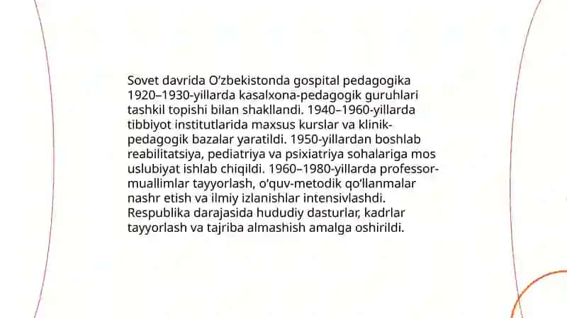 Gospital pedagogika fanining rivojlanish tarixi 4