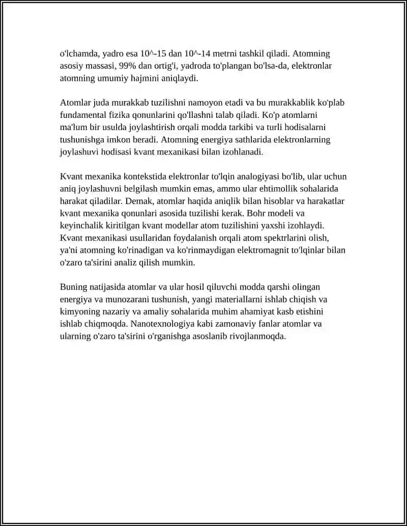 Atom va uning tuzilishi 4