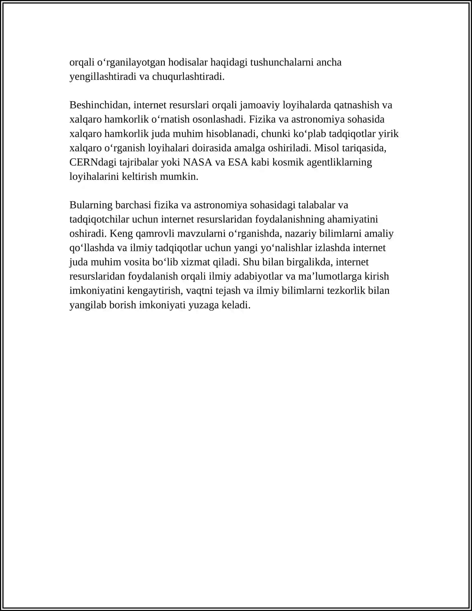 FIZIKA VA ASTRONOMIYA TA’LIMIDA INTERNET XIZMATI TURLARIDAN FOYDALANISH ASOSLARI 4