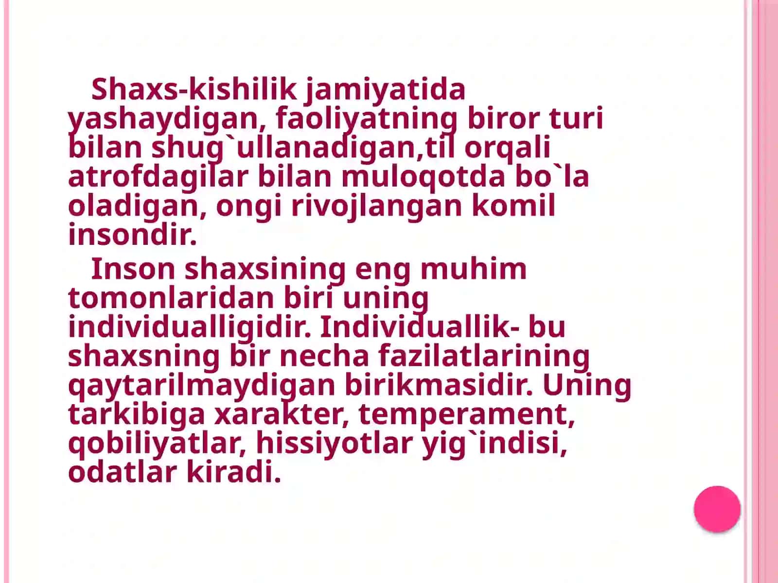 Umumiy psixologiya fanidan TAQDIMOTI 4