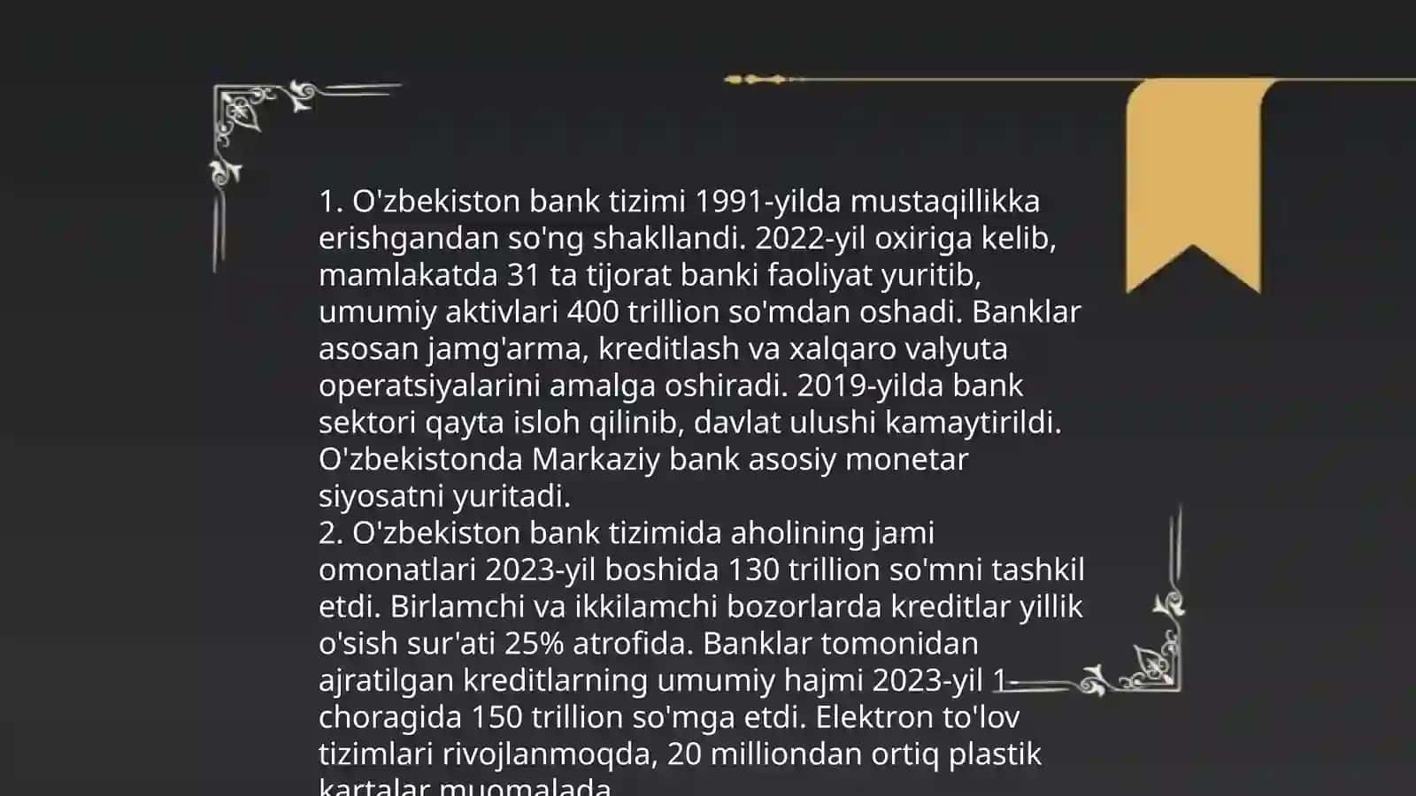Moliya tizimi va Moliyaviy siyosat 4