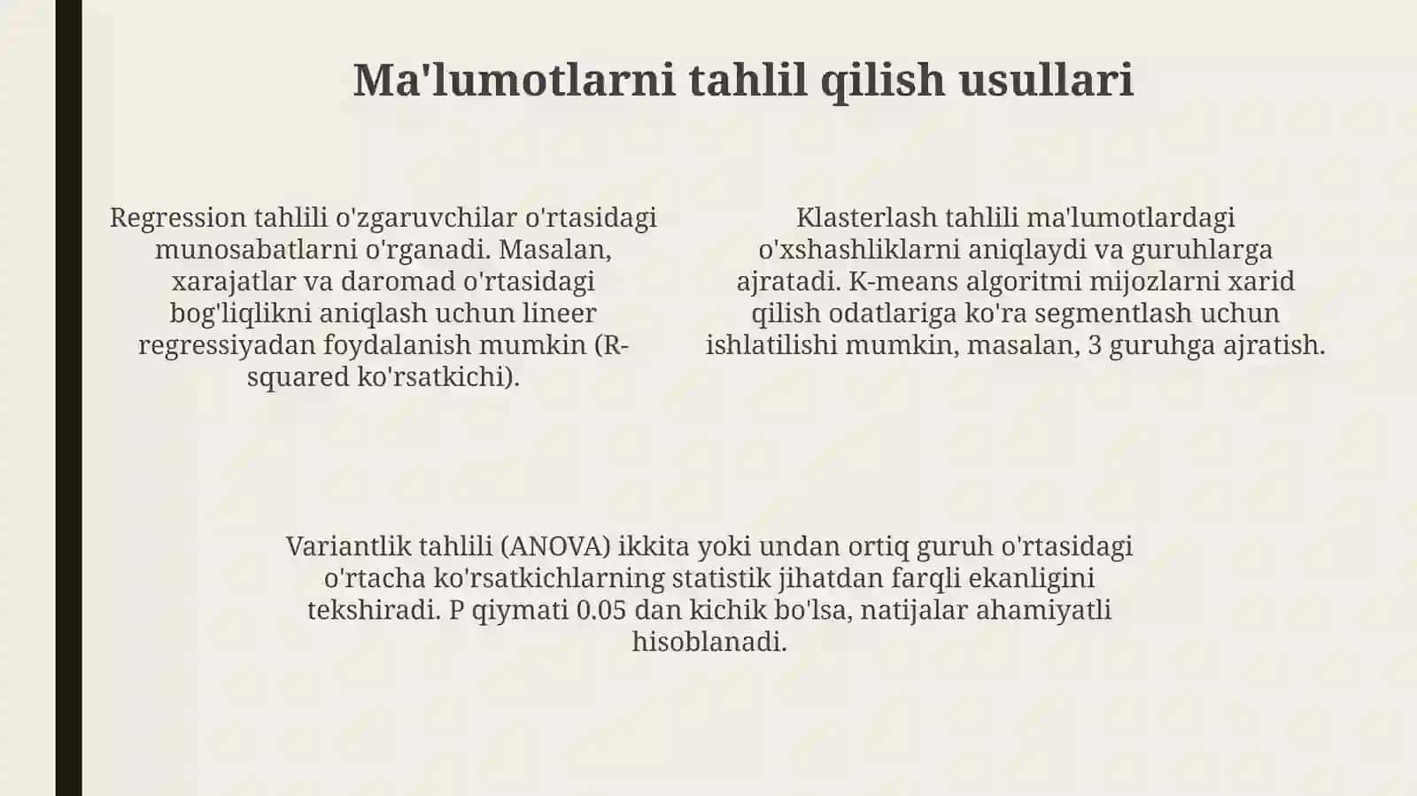 Ma'lumotlar yig'ish va tayyorlash 4