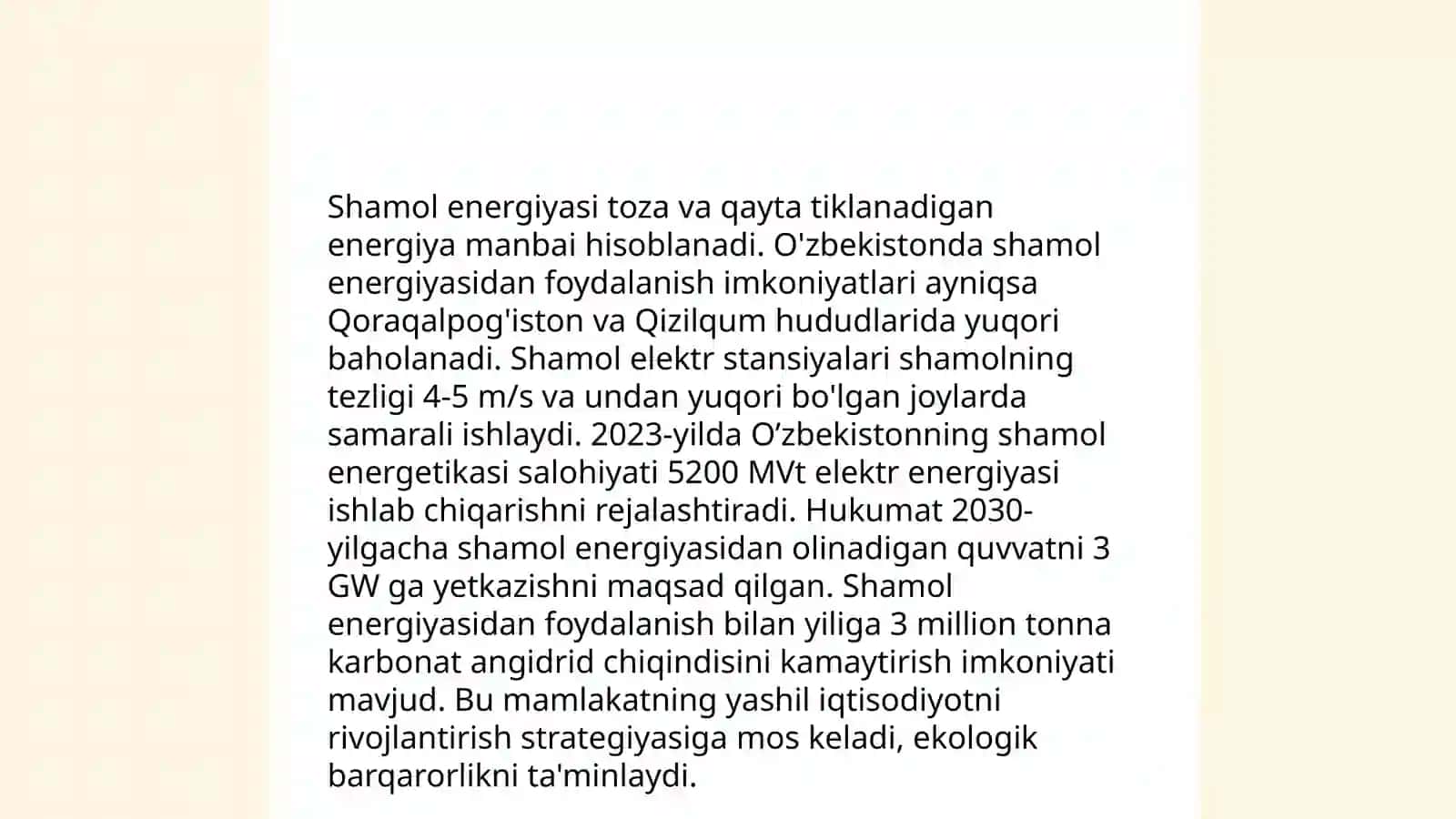 Quyosh energiyasidan foydalanish 4