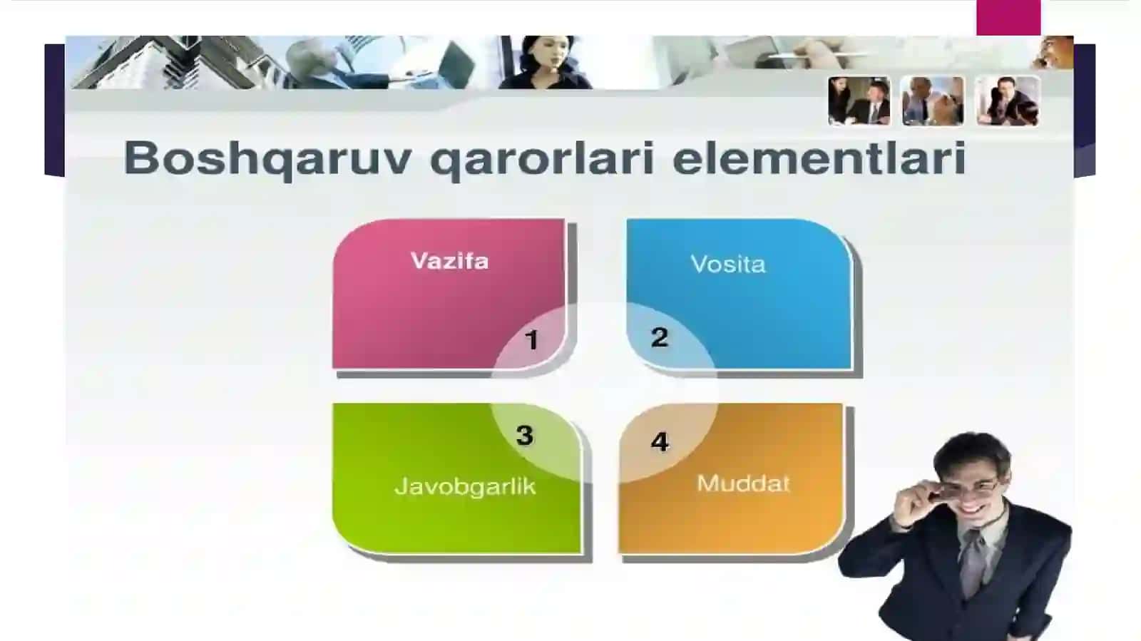Boshqaruv qarorlari jarayoni 4