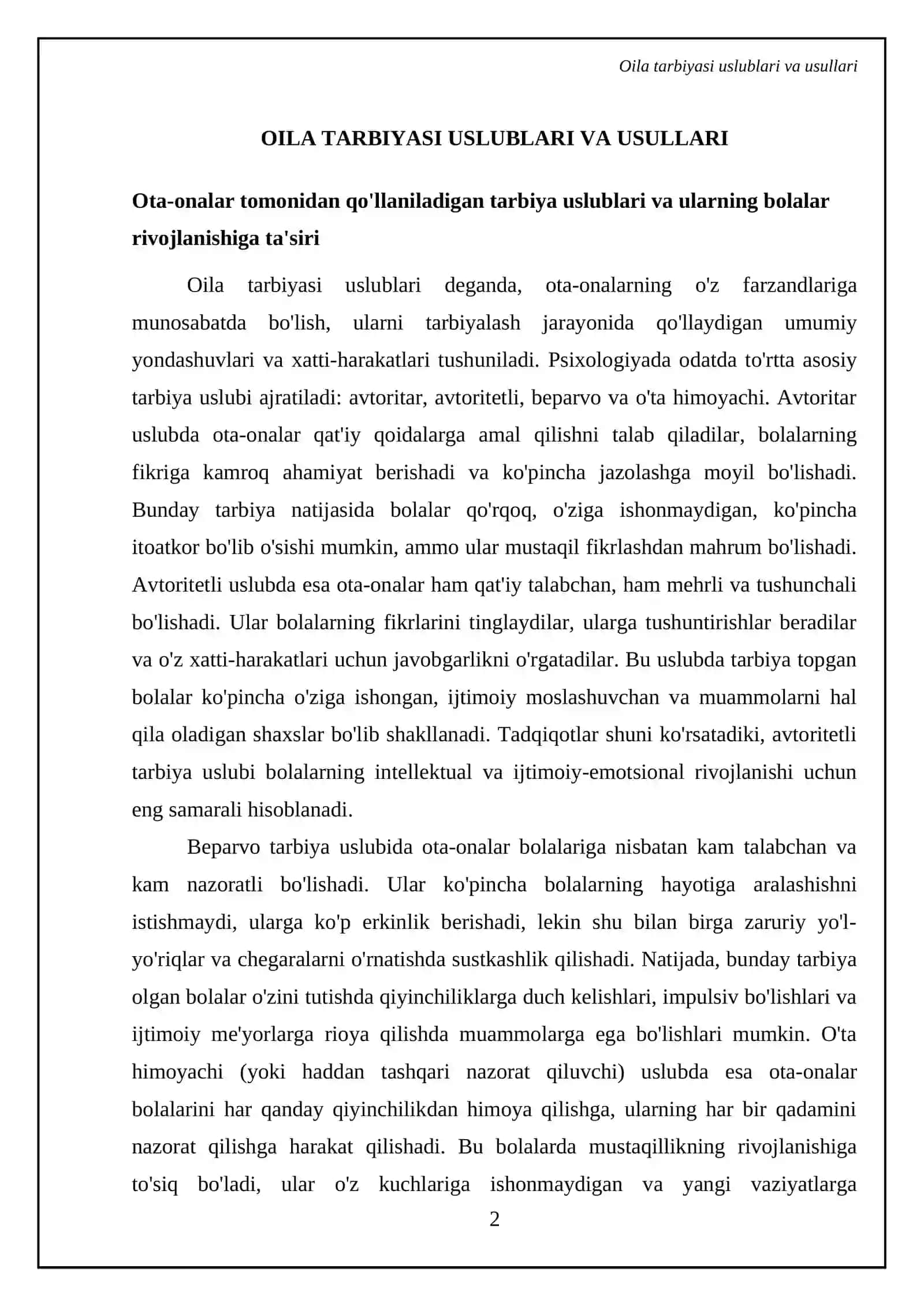 Tarbiyaning shakllari 4