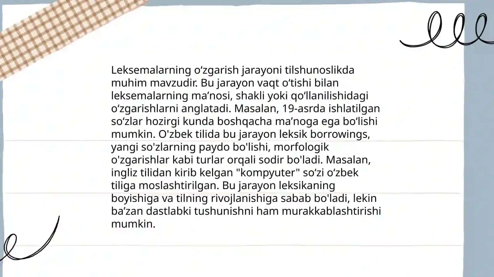Oʻzbek tili derivatsiyasi 4