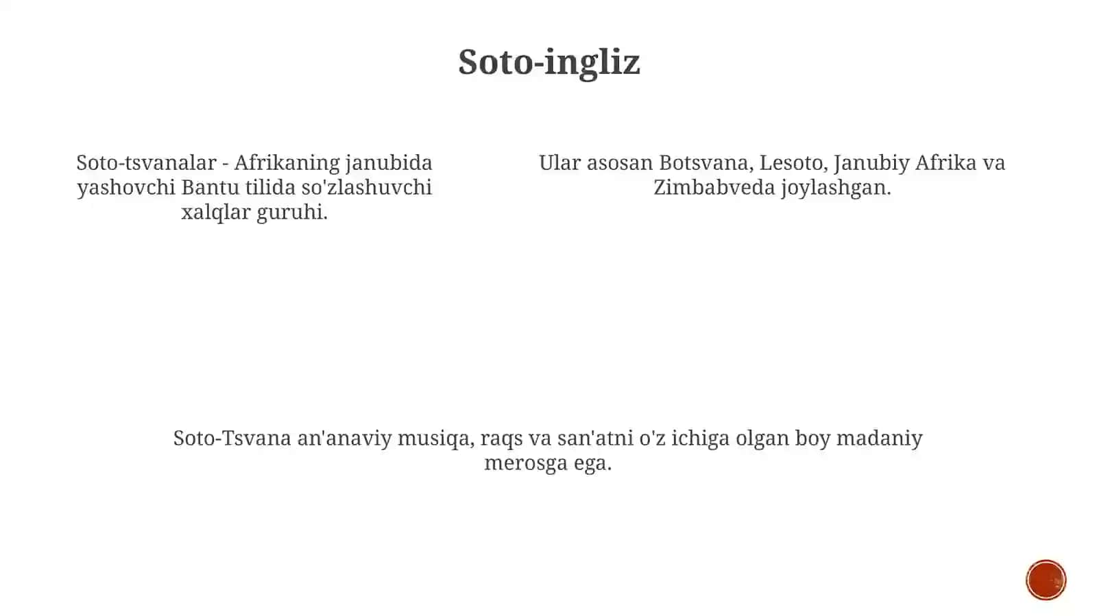 Janubiy Afrika Xalqlari 4