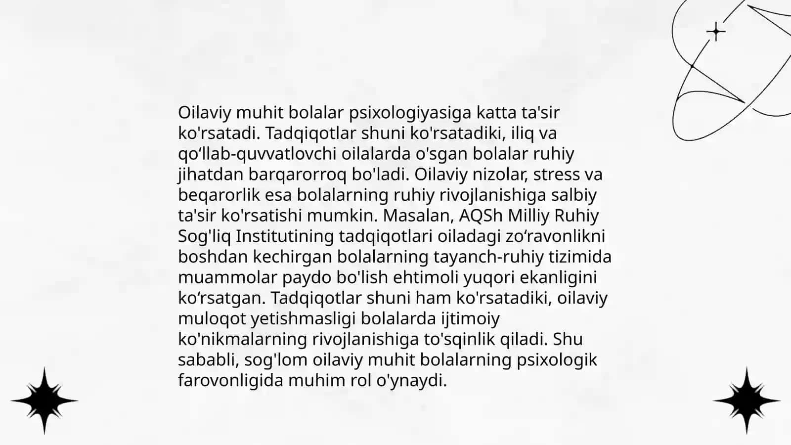 Oilaviy tizim va terapiyada simptomatik xulq funksiyalari 4