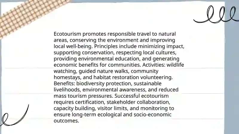Sustainable tourism 4