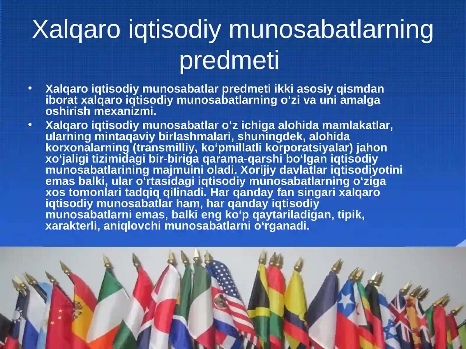 Xalqaro iqtisodiy aloqalar va integratsiya jarayoni 4