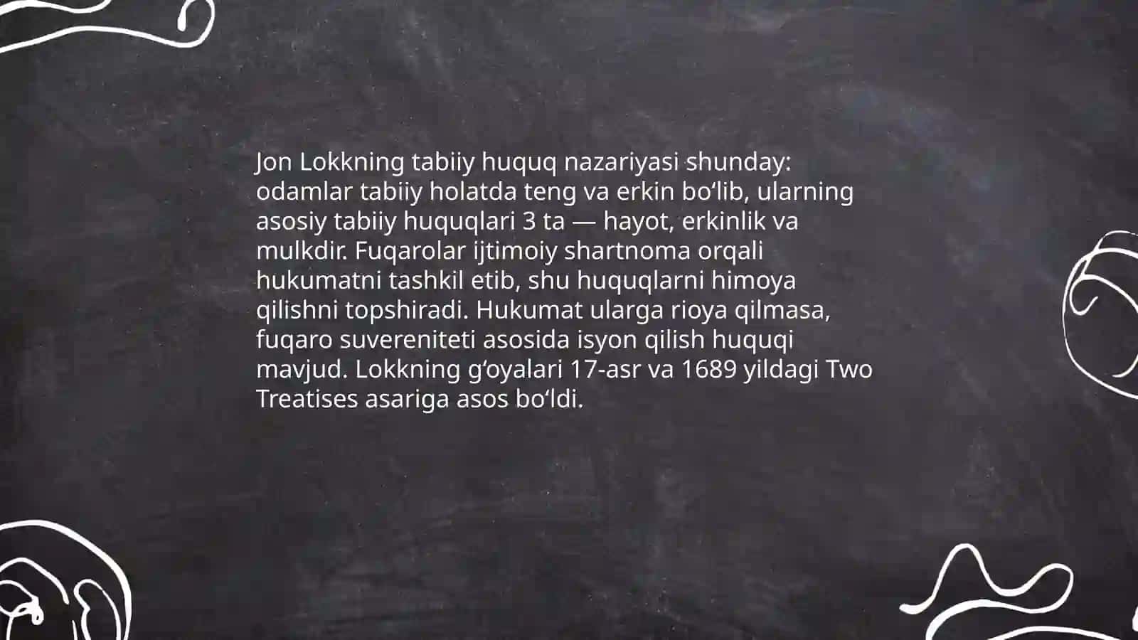 Jon Lokk axloqiy qarashlari mavzusida 4