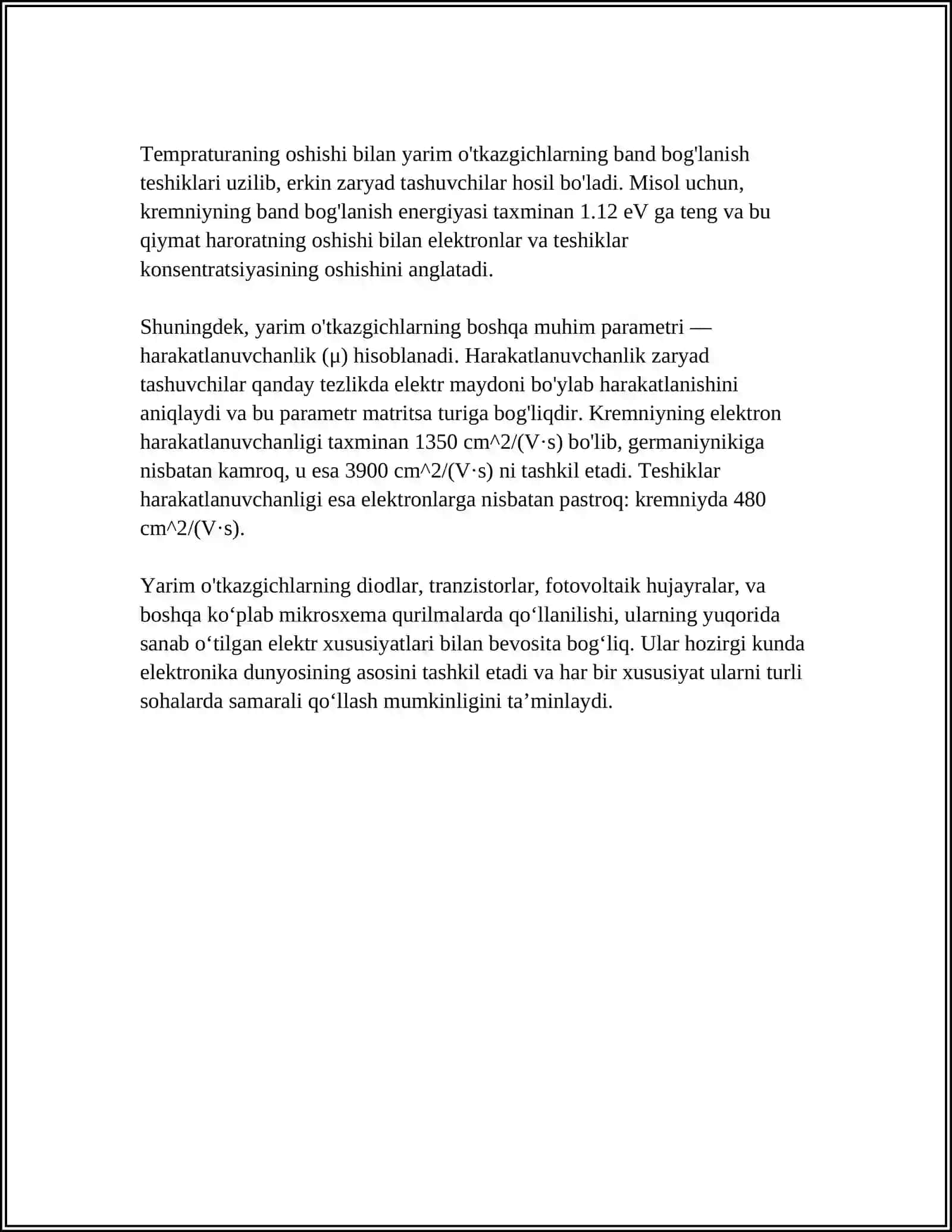 YARIM OʻTKAZGICHLI MATERIALLAR 4