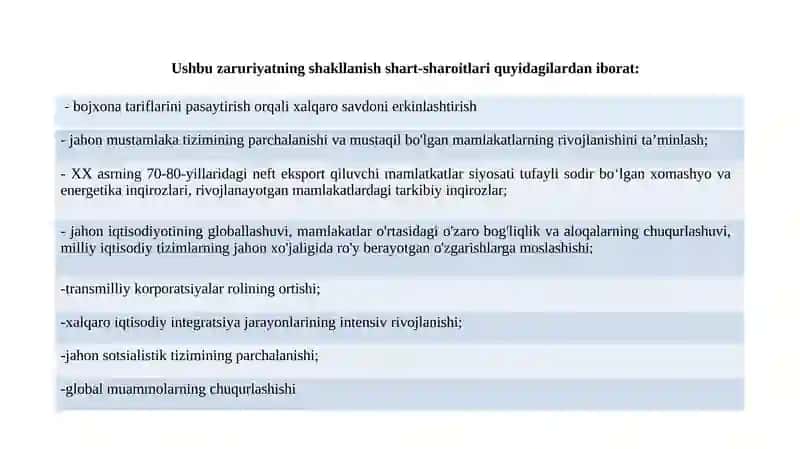 Xalqaro iqtisodiy tashkilotlar 4