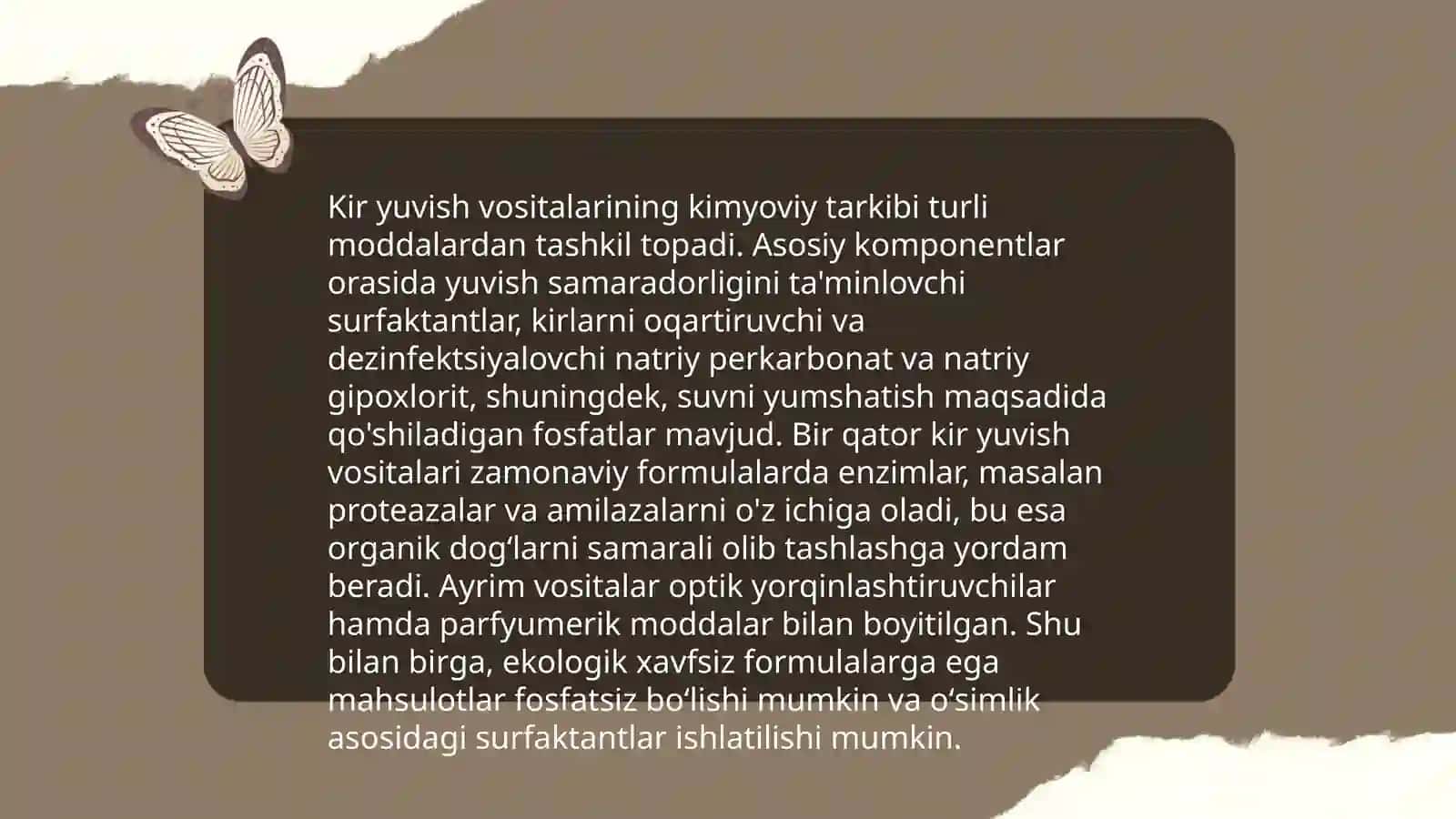 Kir yuvish vositalarini bojxona ekspertizasi 4