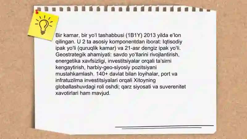 Xitoyning geostrategik siyosat va uning mohiyati 4