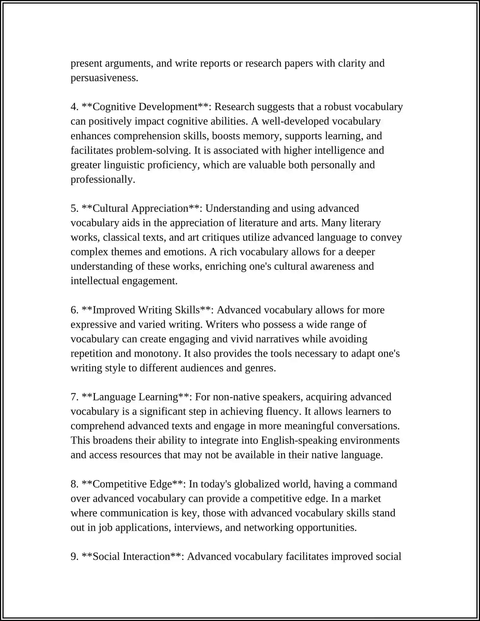 DESIGNING ADVANCED VOCABULARY-BASED ASSESSMENTS FOR HIGH SCHOOL LEARNERS 4