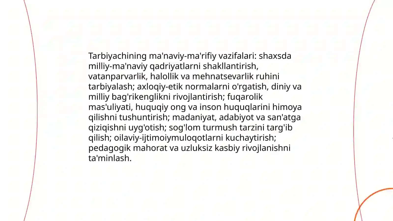 Tarbiyachi va uning jamiyatdagi o'rni 4