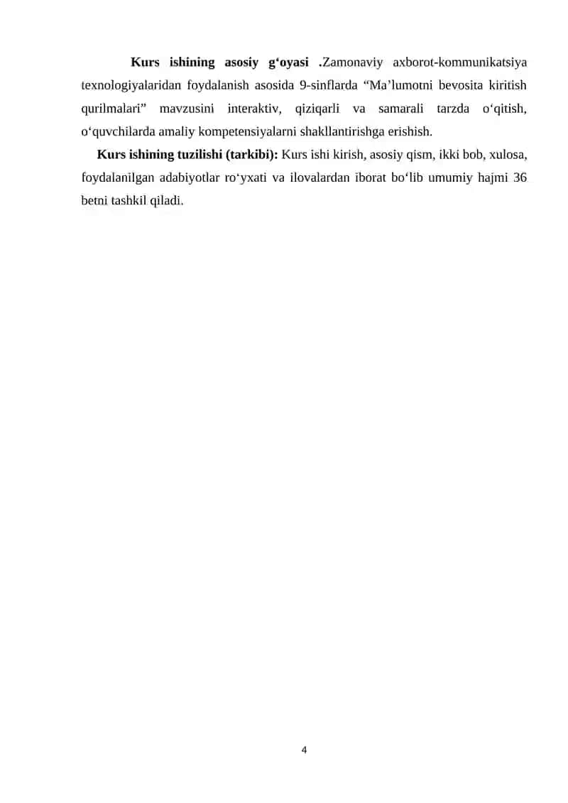 9-sinflarda “Ma’lumotni bevosita kiritish qurilmalari” mavzusini o‘qitishda zamonaviy texnologiyalardan foydalanish 4