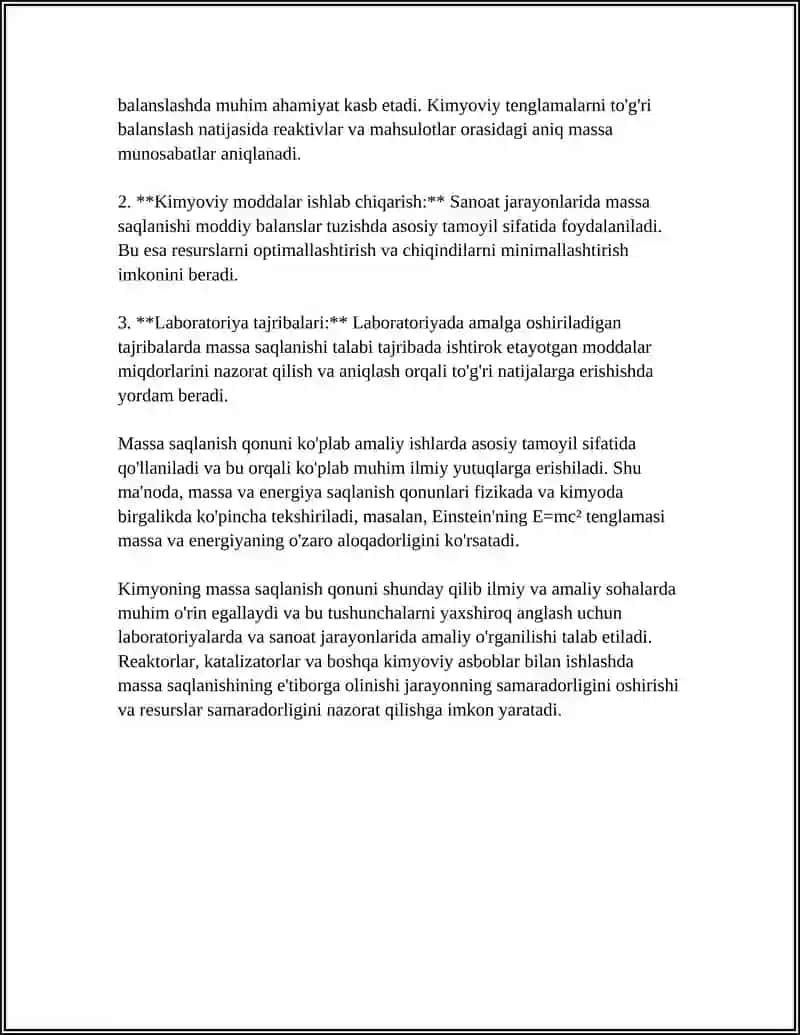 KIMYONING ASOSIY QONUNLARI VA GAZ QONUNLARI. REAL VA IDEAL GAZ QONUNLARI 4