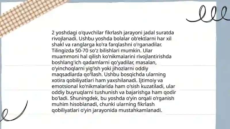Kichik maktab yoshidagi oʻquvchilar psixikasi 4