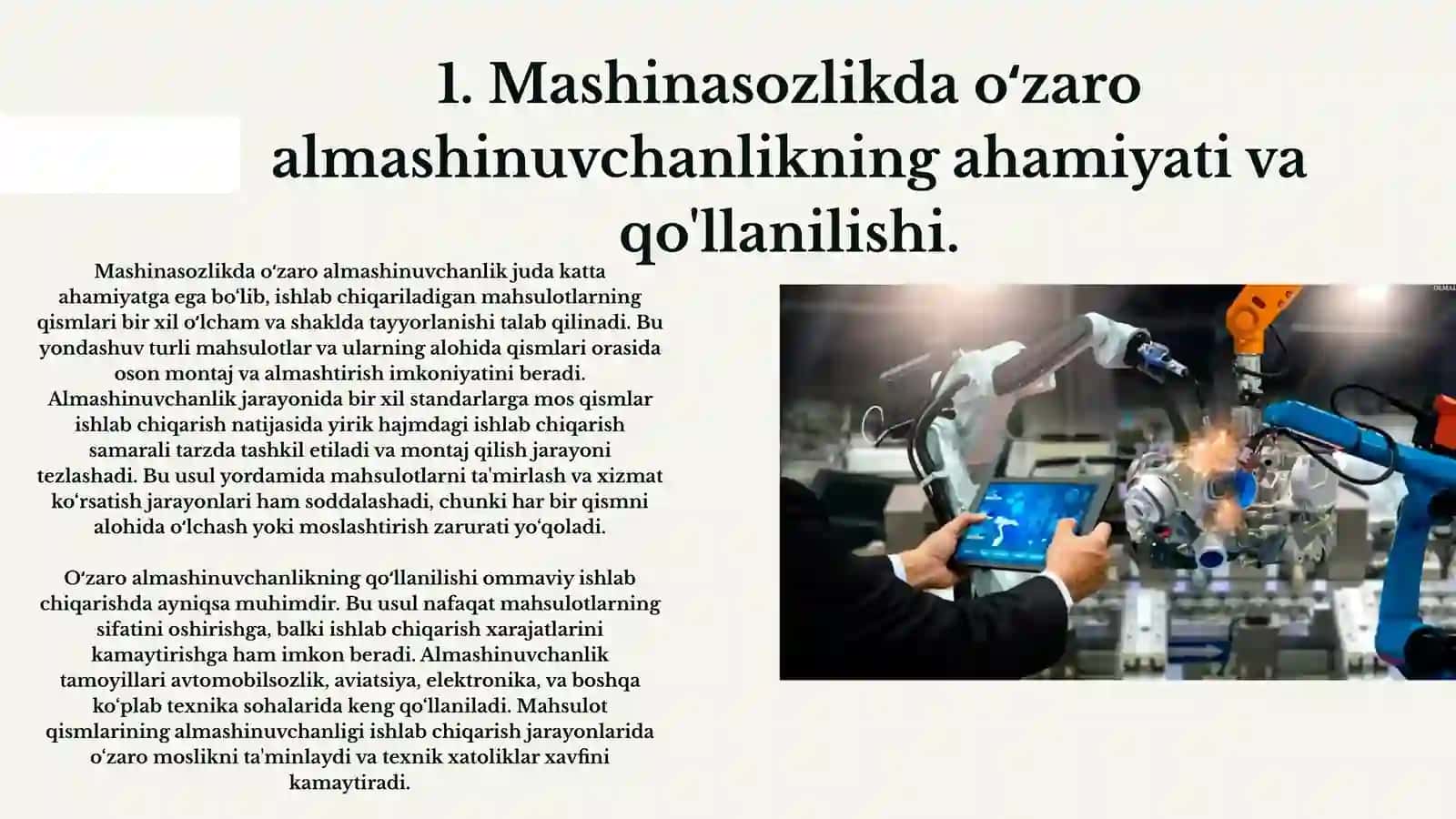 Mashinasozlikda o'zaro almashinuvchanlikning qollanilishi. Joizliklar va o’tqazishlar 4