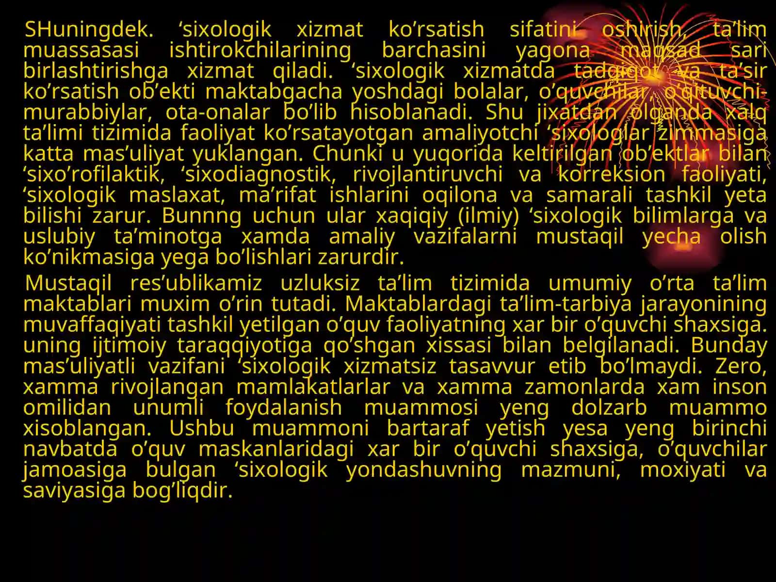 Psixologik xizmatning tashkil qilinishi va uning vazifalari 4