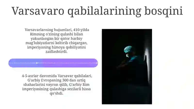 Rim imperiyasining inqirozi Varvarlar qirolliklarining tashkil topishi 4