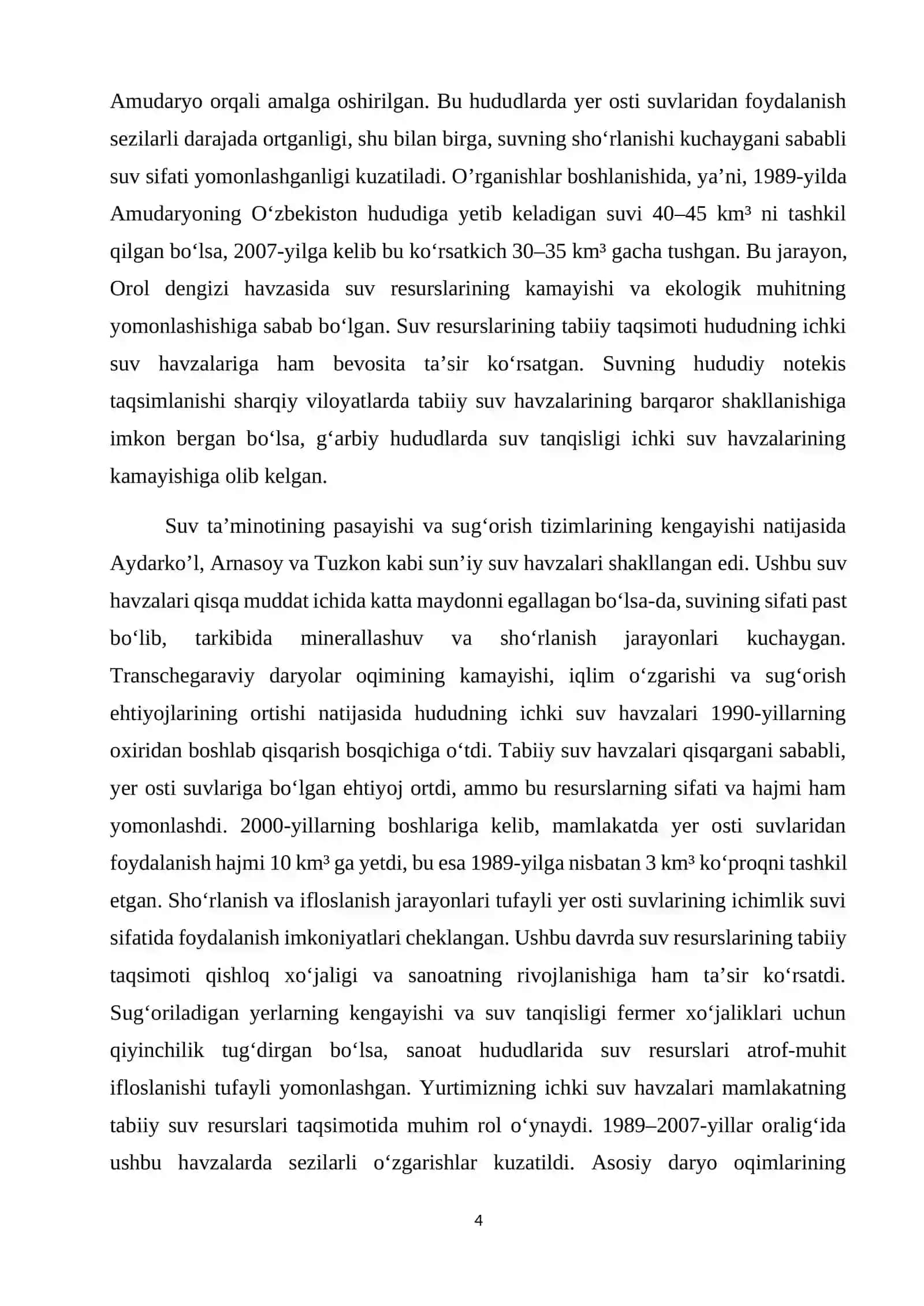 Tuproq eroziyasi mustaqil ish 4