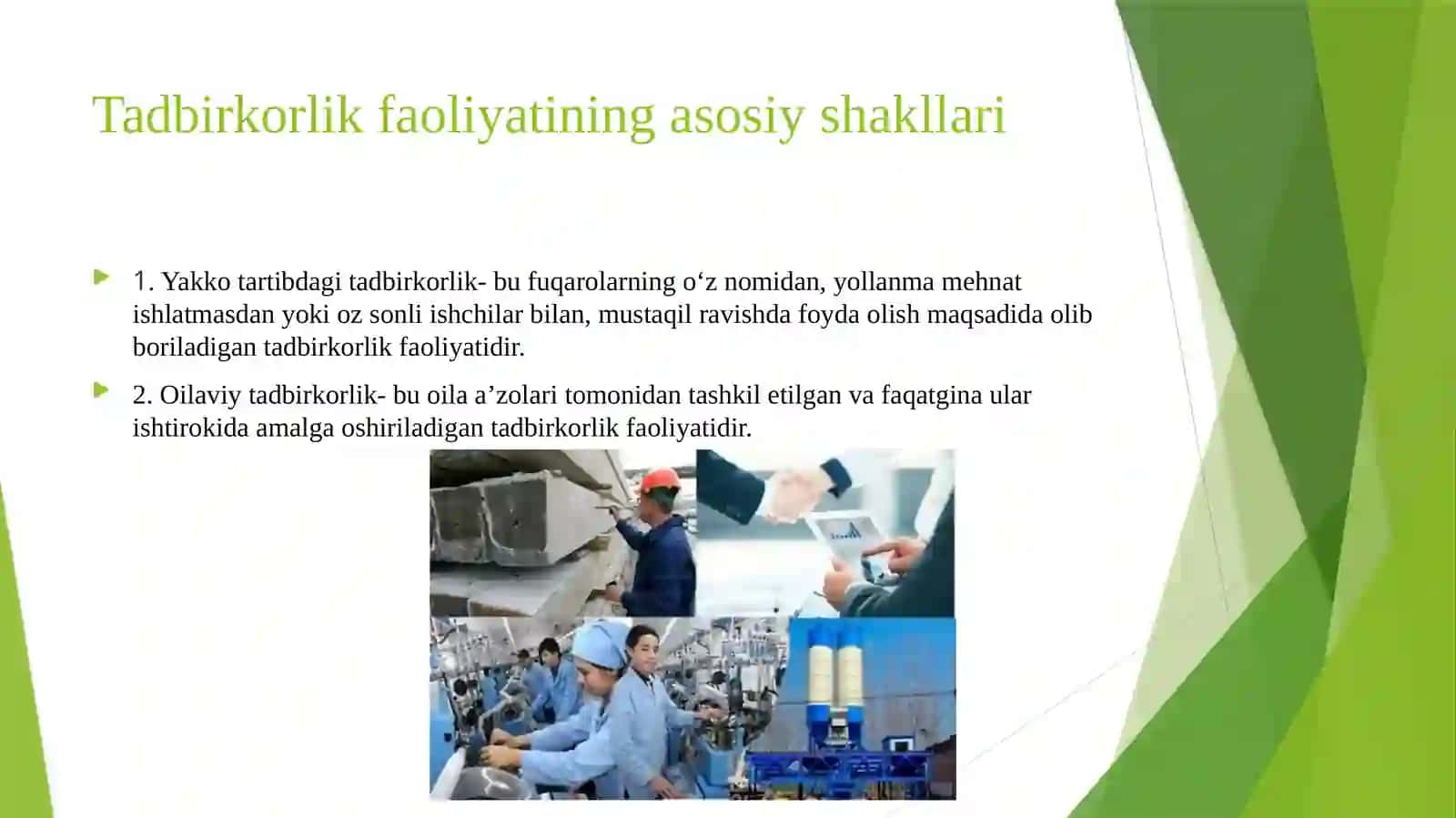 Tadbirkorlik faoliyati 4