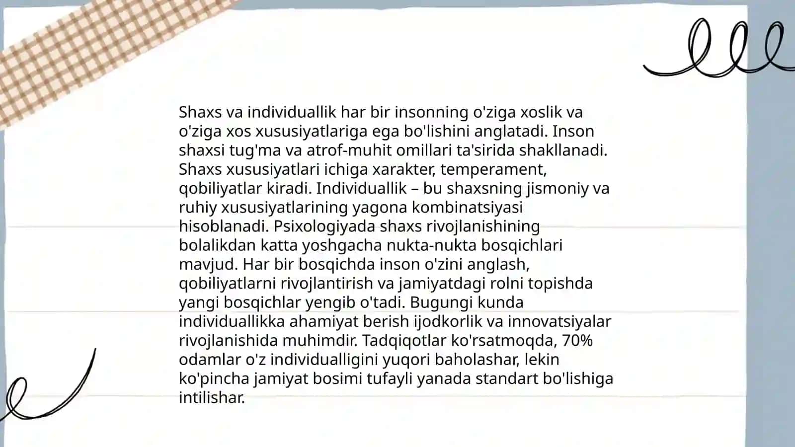 Individ, shaxs, individuallik tushunchasi 4