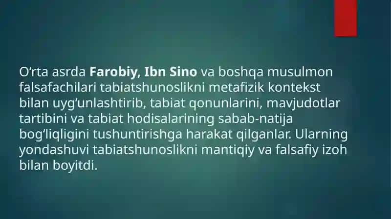 Tabiatshunoslikning falsafiy kontseptsiyalari 4
