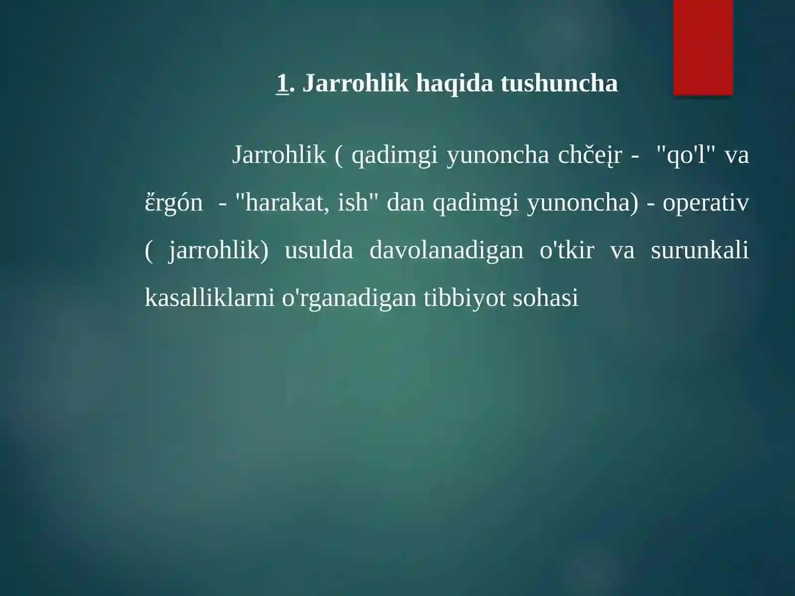 Jarrohlik apparatlari majmualari 4