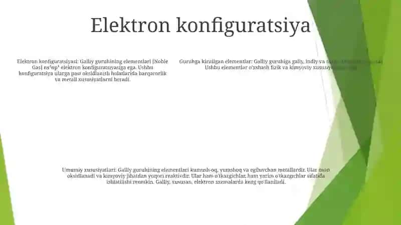 Galliy Guruhchasi Elementlari 4