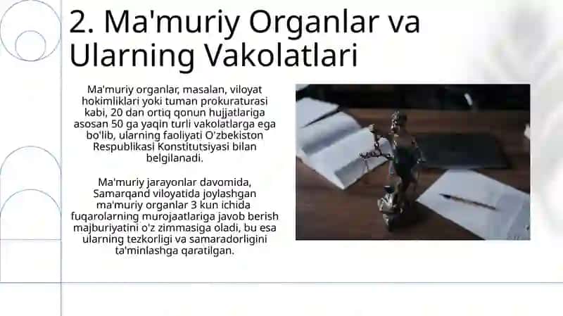 Umumiy Ma'muriy Huquqqa Kirish 4