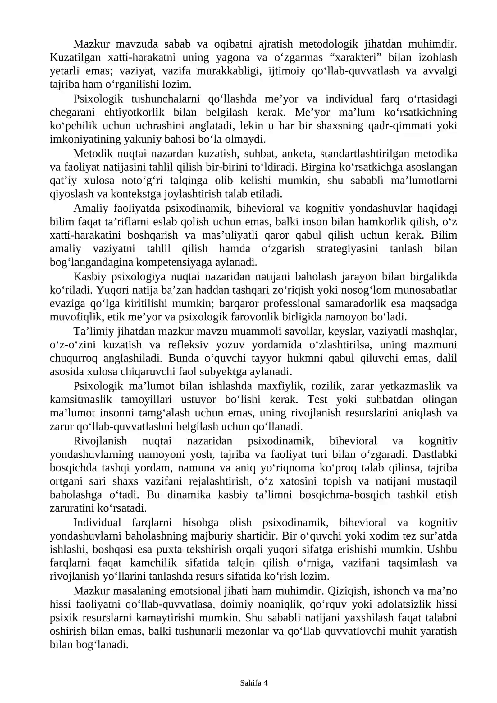 Shaxsni o‘rganish nazariyalari va yondashuvlari 4