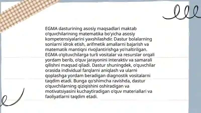 EGRA VA EGMA baholash dasturlari 4
