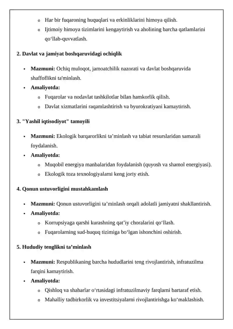 Yangi O'zbekistonning Taraqqiyot Strategiyasi 4