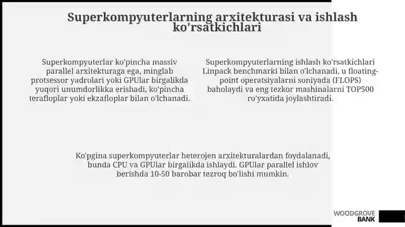 Kompyuter turlari va superkompyuterlarning tasnifi 4